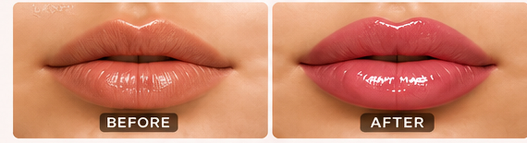 Before and after aesthetic result